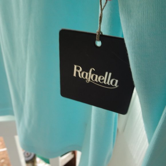 Women's Aqua Sweater/Top 3/4 Sleeves Beading NWT - Picture 3 of 8